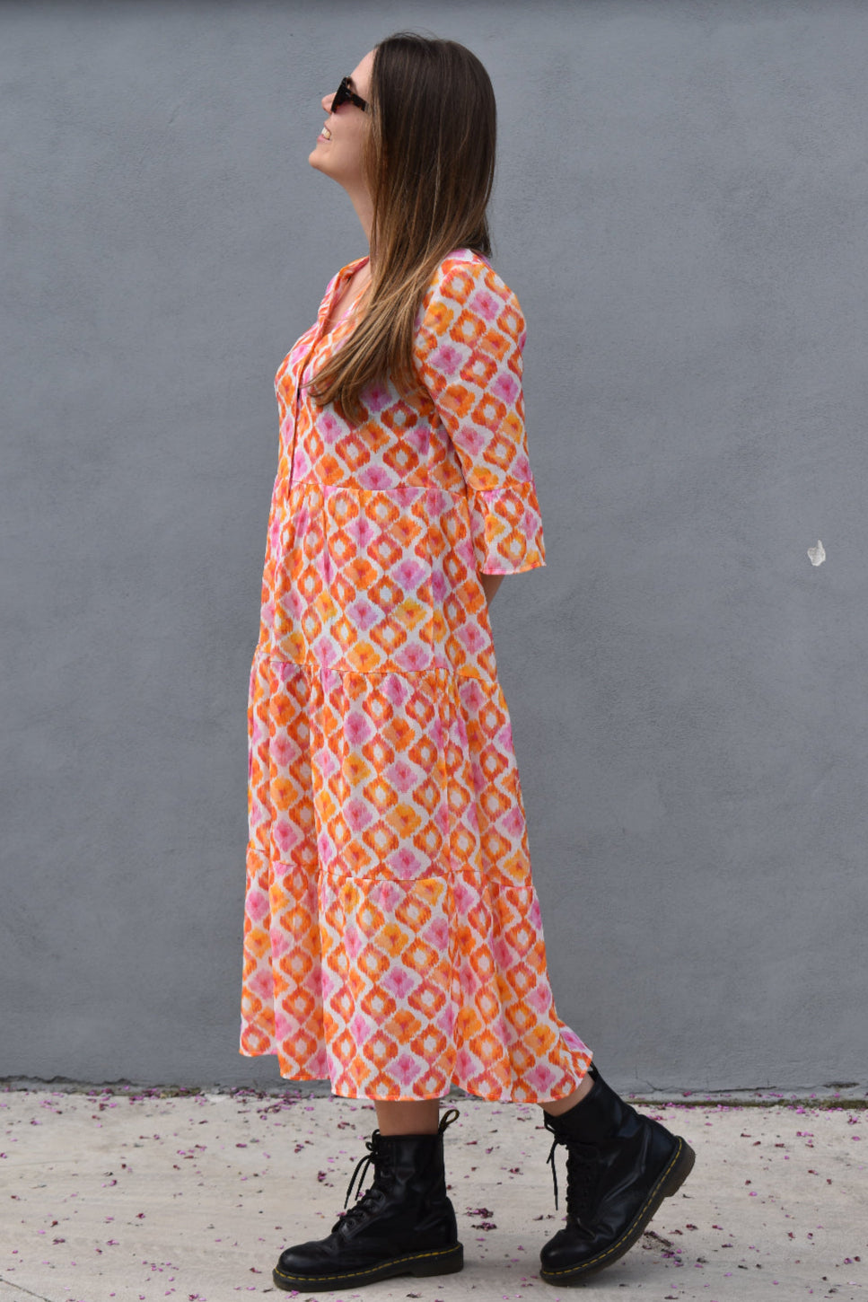 Maxi abito fantasia multicolor